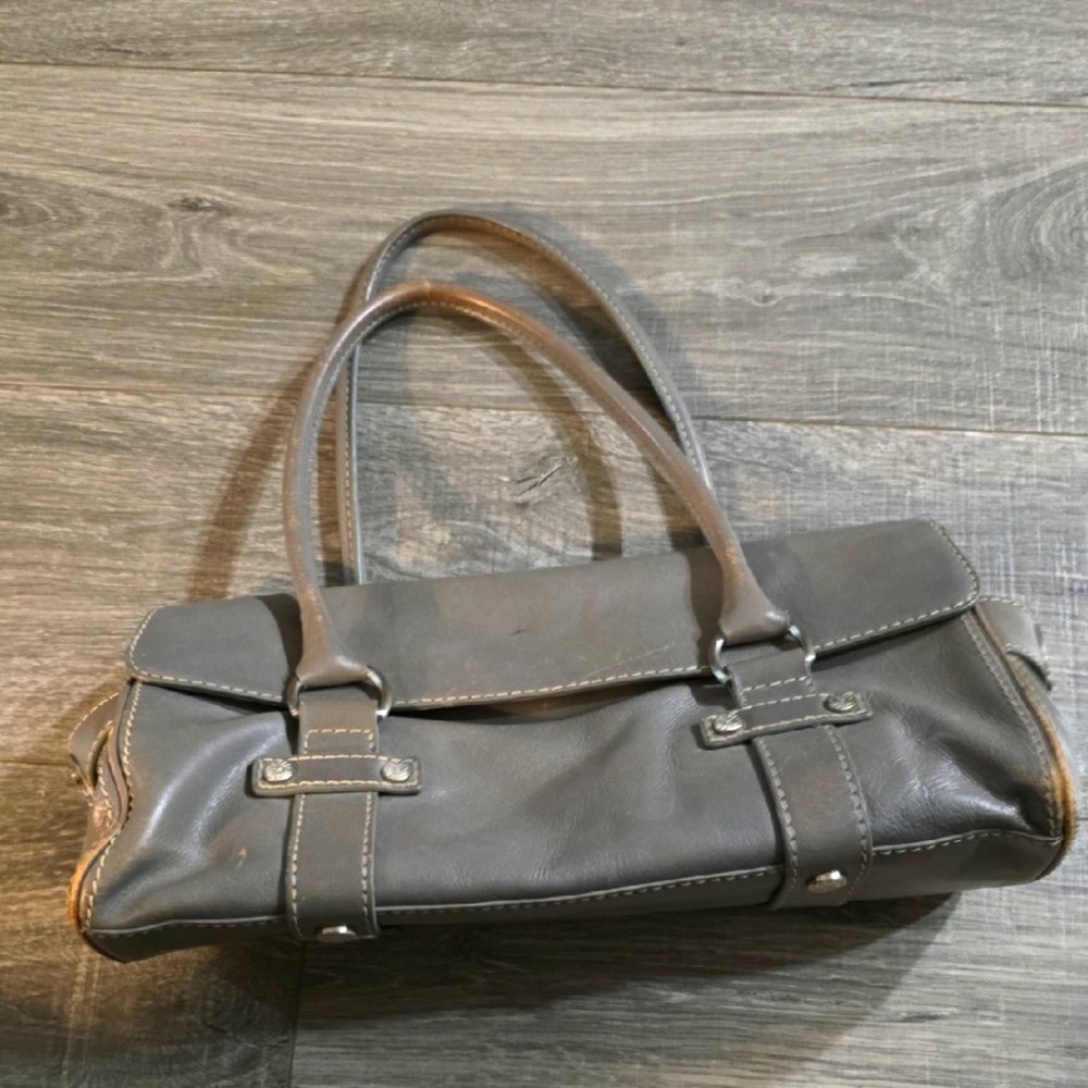 MICHAEL Michael Kors Gray Leather Handbag